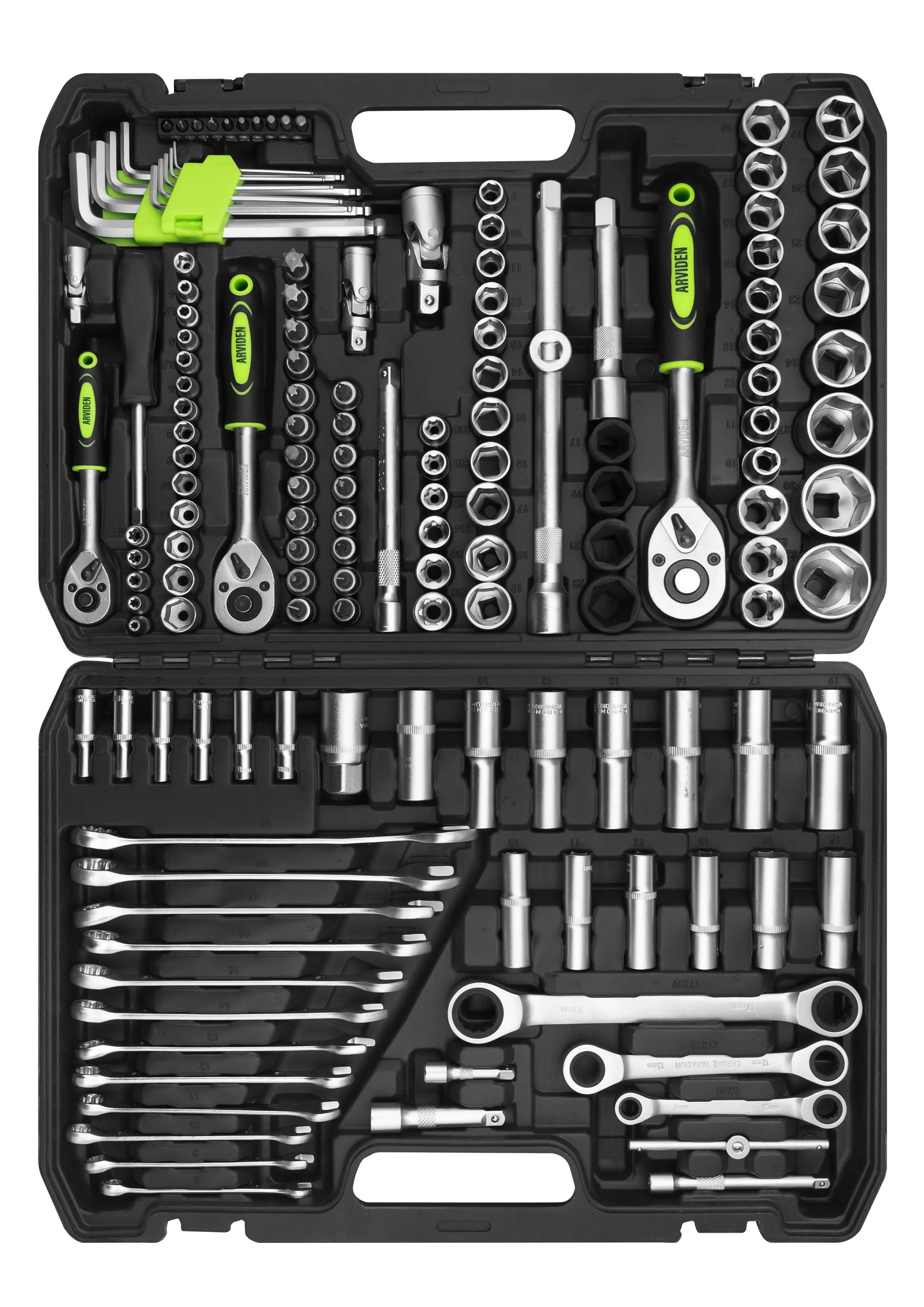 Набор инструментов автомобильный 151 предмет ARVIDEN